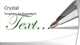  Presentation with fountain pen - Presentation theme featuring grey fountain - close-up of pen shallow dof background and a white colored foreground