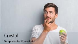  Presentation with young grey maine coon cat - Audience pleasing presentation consisting of grey grunge wall eating green backdrop and a light gray colored foreground