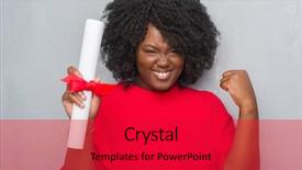  Presentation with proud american - Cool new presentation with grey grunge wall holding diploma backdrop and a red colored foreground