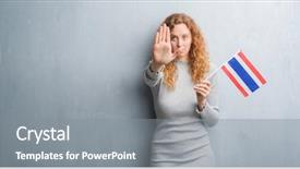  Presentation with open bible over grunge sandstone - Cool new presentation theme with grey grunge wall holding flag backdrop and a gray colored foreground