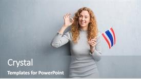  Presentation with vintage philippines flag on grunge - Amazing presentation theme having grey grunge wall holding flag backdrop and a gray colored foreground