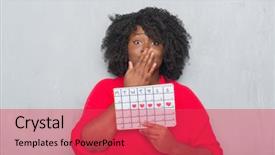  Presentation with shame - Theme having grey grunge wall holding menstruation background and a red colored foreground