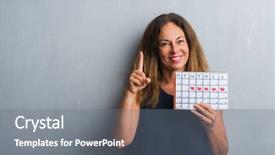  Presentation with question - PPT theme consisting of grey grunge wall holding period background and a gray colored foreground