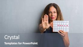  Presentation with defense - Theme consisting of grey grunge wall holding period background and a gray colored foreground