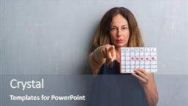  Presentation with finger - Beautiful presentation theme featuring grey grunge wall holding period backdrop and a gray colored foreground