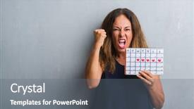  Presentation with anger - Cool new presentation theme with grey grunge wall holding period backdrop and a gray colored foreground