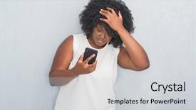  Presentation with shame - Slide set with grey grunge wall text background and a light gray colored foreground