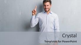  Presentation with confident - Amazing PPT layouts having grey grunge wall wearing elegant backdrop and a light gray colored foreground