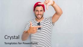  Presentation with future navy ship - Amazing presentation theme having grey grunge wall wearing navy backdrop and a  colored foreground