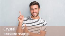  Presentation with grey - Colorful PPT theme enhanced with grey grunge wall wearing navy backdrop and a  colored foreground