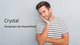  Presentation with navy army - Colorful presentation design enhanced with grey grunge wall wearing navy backdrop and a light gray colored foreground