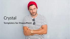  Presentation with future navy ship - Presentation theme with grey grunge wall wearing navy background and a light gray colored foreground