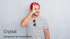  Presentation with future navy ship - Presentation enhanced with grey grunge wall wearing navy background and a light gray colored foreground