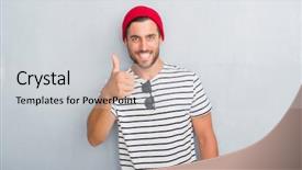  Presentation with navy - Beautiful presentation theme featuring grey grunge wall wearing navy backdrop and a light gray colored foreground