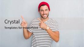  Presentation with future navy ship - Amazing slide deck having grey grunge wall wearing navy backdrop and a coral colored foreground