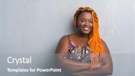  Presentation with african american couples on the marriage - PPT theme featuring grey grunge wall wearing orange background and a gray colored foreground