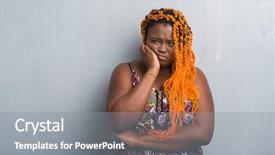  Presentation with african american christianity - Amazing slide deck having grey grunge wall wearing orange backdrop and a gray colored foreground