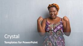  Presentation with populations african american - Slides consisting of grey grunge wall wearing orange background and a gray colored foreground