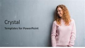  Presentation with woman praying over bible - Amazing theme having grey grunge wall wearing pink backdrop and a light gray colored foreground