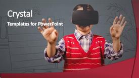  Presentation with animation - Presentation theme with grey hand drawn office background and a gray colored foreground