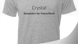  Presentation with cotton - Cool new PPT theme with grey-heathered-shortsleeve-cotton-t backdrop and a light gray colored foreground
