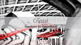  Presentation with design - PPT layouts featuring grey-line-design-against-swimmers background and a light gray colored foreground