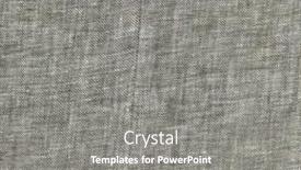  Presentation with linen - PPT theme with grey linen fabric texture in close-up background and a gray colored foreground