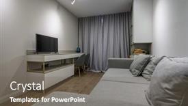  Presentation with modern elegant - Theme having grey-luxury-bedroom-with-elegant background and a tawny brown colored foreground