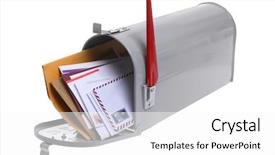  Presentation with mail - Cool new theme with grey mailbox full of mail backdrop and a white colored foreground