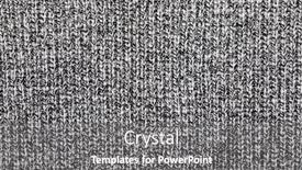  Presentation with fabric - Slide set having grey melange knitted fabric made background and a gray colored foreground