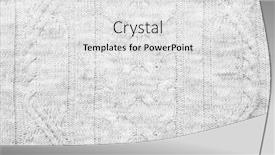  Presentation with yarn - PPT theme with grey-melange-knitted-fabric background and a white colored foreground