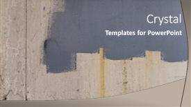  Presentation with wall paint - Presentation theme consisting of grey-oil-paint background and a gray colored foreground