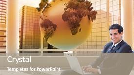  Presentation with image cardiovascular disease - Beautiful presentation design featuring grey orange world - composite image of portrait backdrop and a  colored foreground