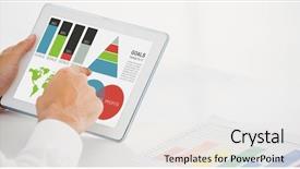  Presentation with general business - Beautiful PPT layouts featuring grey orange world - digitally generated image of business backdrop and a sky blue colored foreground