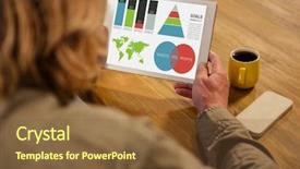  Presentation with generated image fractal geometry chaos - Beautiful PPT theme featuring grey orange world - digitally generated image of business backdrop and a tawny brown colored foreground