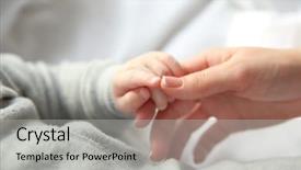  Presentation with mother baby - Colorful PPT theme enhanced with grey pajamas holding mother backdrop and a light gray colored foreground