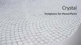  Presentation with pavement - PPT theme having grey pavement as texture background and a light gray colored foreground