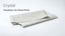  Presentation with grey - Presentation theme featuring grey-place-mat-on-white background and a sky blue colored foreground