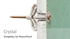  Presentation with white sheet - Slide deck enhanced with grey-plastic-butterfly-type-dowel background and a white colored foreground