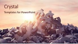  Presentation with grey rocks - Cool new PPT theme with grey rocks against full frame backdrop and a lemonade colored foreground