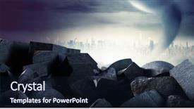  Presentation with grey rocks - Slides featuring grey rocks against full frame background and a wine colored foreground