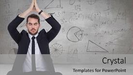  Presentation with doodles - PPT theme having grey room with math background and a light gray colored foreground