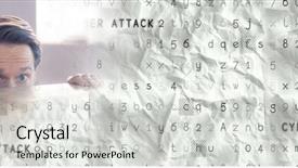  Presentation with tech - Slide set consisting of grey smart tech transition background and a light gray colored foreground