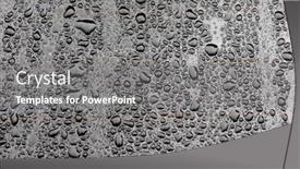  Presentation with rain water - Slide deck consisting of grey-surface-with-drops background and a gray colored foreground