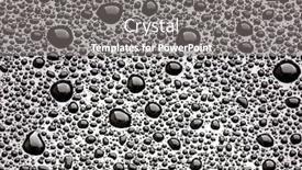  Presentation with rain water - PPT layouts with grey-surface-with-drops background and a gray colored foreground