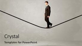  Presentation with elegan - Slide deck enhanced with grey urban wall background environment background and a light gray colored foreground