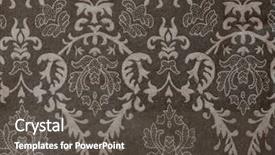  Presentation with damask - Slide set enhanced with faded dark-grey vintage background background and a dark gray colored foreground