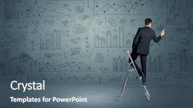  Presentation with modern elegant - Slide deck featuring grey wall background with exponential background and a gray colored foreground