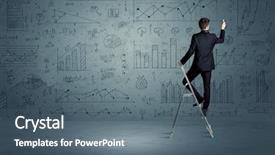  Presentation with modern elegant - Audience pleasing PPT layouts consisting of grey wall background with exponential backdrop and a gray colored foreground