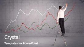  Presentation with modern - Slide set enhanced with grey wall background with exponential background and a gray colored foreground